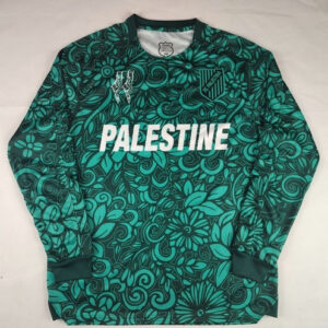 Maillot de foot Palestine 2025/2026 - Vert G Manches Longues