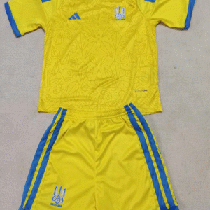 Maillot de Foot Enfant Ukraine Coupe du monde 2026 – Kit Domicile Jaune
