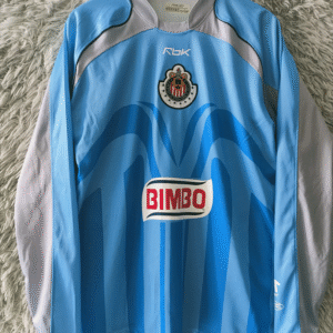 Maillot de foot vintage Chivas Guadalajara CD 2006/2007 - Gardien De But Manches Longues Bleu