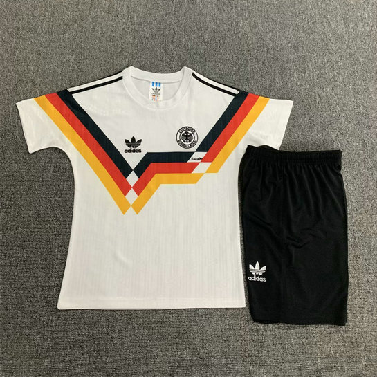 Ensemble Maillot Enfant Allemagne 1990 - Domicile Blanc