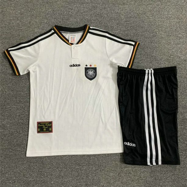 Ensemble Maillot Enfant Allemagne 1996 - Domicile Blanc