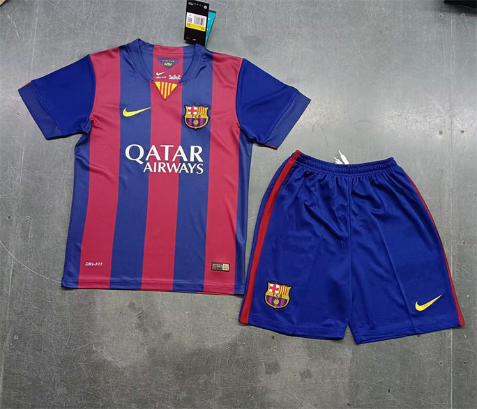 Ensemble Maillot Enfant Barcelone 2014/2015 - Domicile