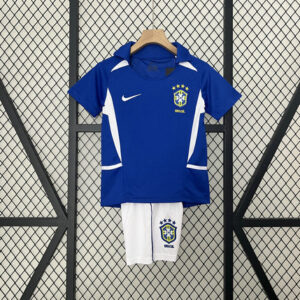 Ensemble Maillot Enfant Bresil 2002 - Exterieur Bleu