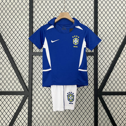 Ensemble Maillot Enfant Bresil 2002 - Exterieur Bleu