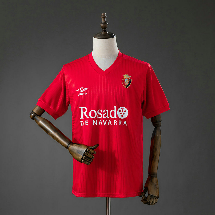 Maillot de foot CA Osasuna 1987/1988 - Domicile Rouge