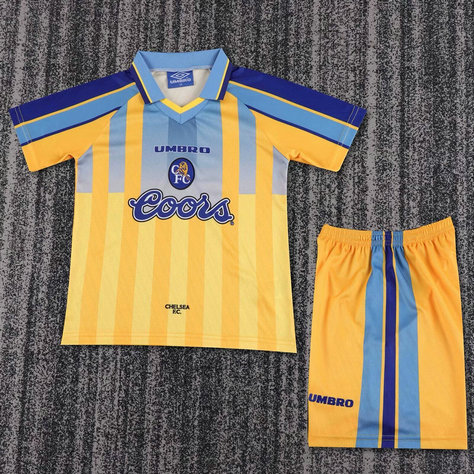 Ensemble Maillot Enfant Chelsea 1995/1997 - Exterieur Jaune