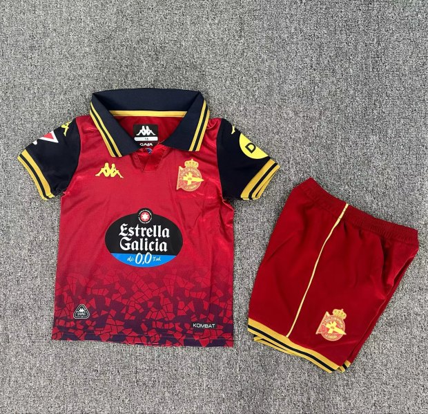 Ensemble Maillot Enfant Deportivo La Coruna 2025/2026 - Exterieur
