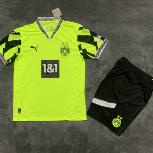 Ensemble Maillot Enfant Dortmund 2025/2026 - Vert Fluo