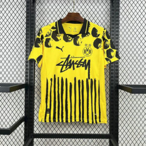 Maillot de foot Dortmund Stussy 2025/2026 - Jaune Concept B