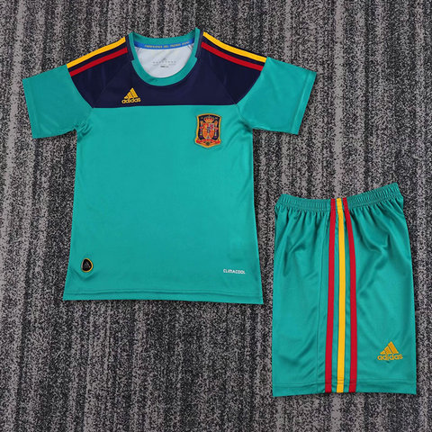 Ensemble Maillot Enfant Espagne 2010 - Gardien De But Bleu