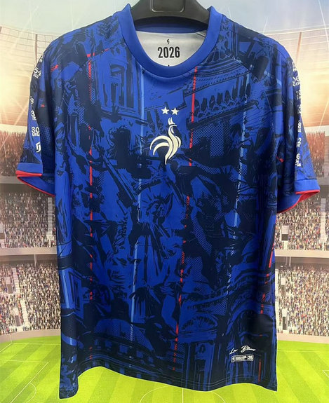 Maillot de foot France Coupe du monde 2026 - Heritage Bleu