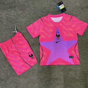 Ensemble Maillot Enfant France 2026 - Gardien De But Rose