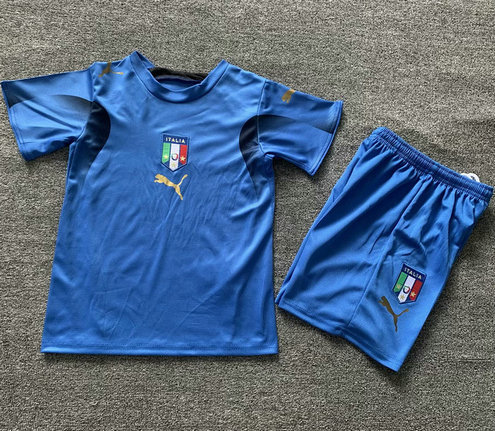 Ensemble Maillot Enfant Italie 2006 - Domicile Blue