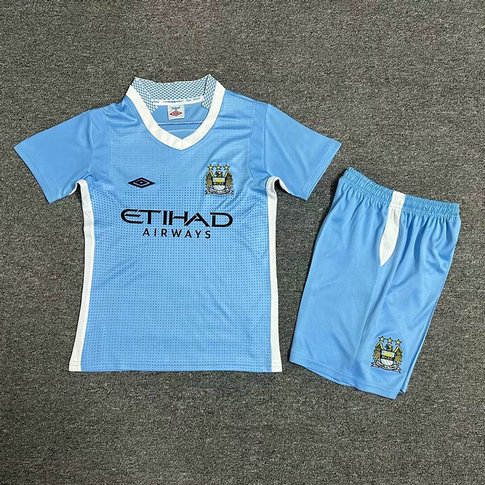 Ensemble Maillot Enfant Manchester City 2011/2012 - Domicile Bleu