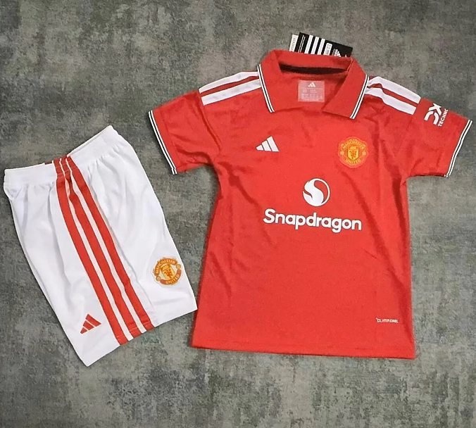 Ensemble Maillot Enfant Manchester United 2026/2027 - Domicile