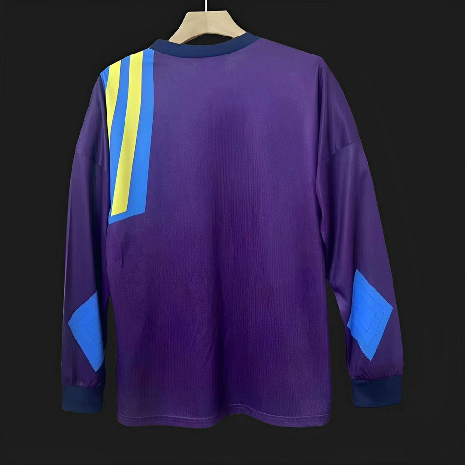 Maillot de foot Manchester United 1992/1993 - Gardien De But Violet Manches Longues