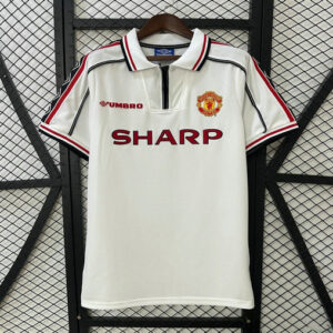 Maillot de foot Manchester United 1998/1999 - Blanc