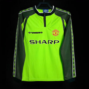 Maillot de foot Manchester United 1998/1999 - Gardien De But Manches Longues