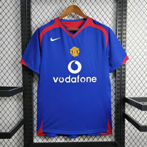 Maillot de foot Manchester United 2005/2006 - Exterieur Bleu