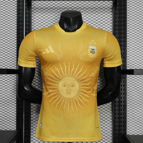 Maillot de foot Match Argentine Or