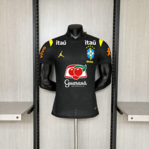 Maillot de foot Match Brésil Noir avec Sponsorisé 2026/2027