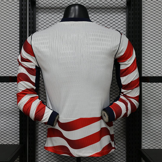 Maillot de foot Match USA Coupe du monde domicile Manches longues 2026