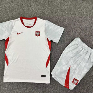 Ensemble Maillot Enfant Pologne 2026 - Domicile Blanc
