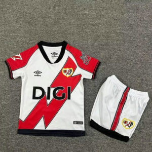 Ensemble Maillot Enfant Rayo Vallecano 2025/2026 - Blanc