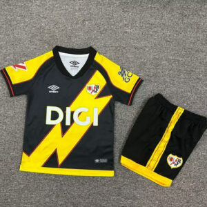 Ensemble Maillot Enfant Rayo Vallecano 2025/2026 - Noir