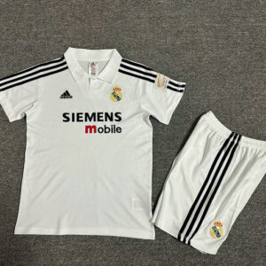 Ensemble Maillot Enfant Real Madrid 2002/2003 - Domicile Blanc