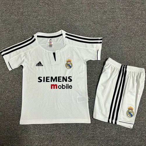 Ensemble Maillot Enfant Real Madrid 2003/2004 - Domicile Blanc