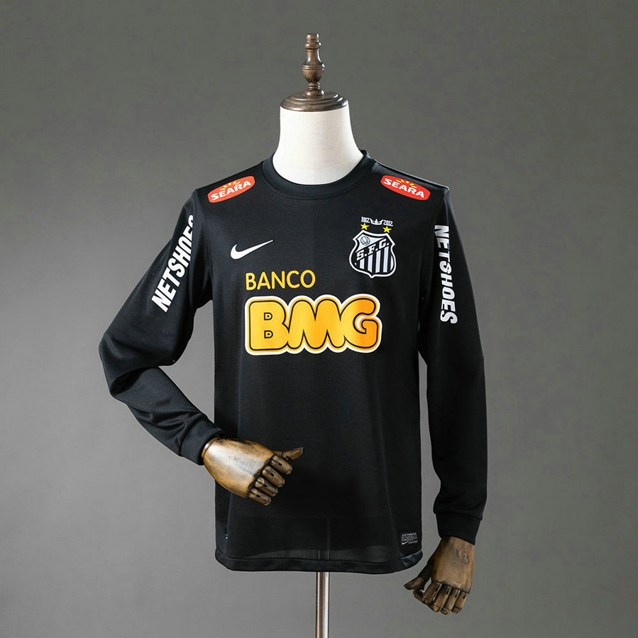 Maillot de foot Santos 2012/2013 - Noir Manches Longues