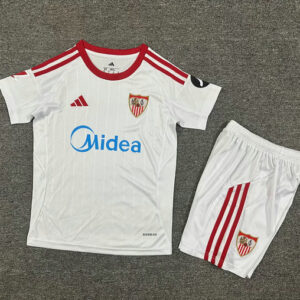 Ensemble Maillot Enfant Séville 2025/2026 - Domicile Blanc