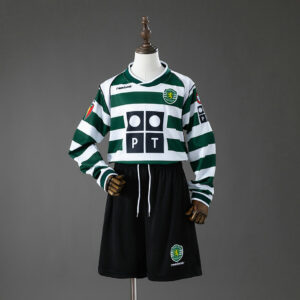 Ensemble Maillot Enfant Sporting CP 2001/2003 - Domicile Manches Longues