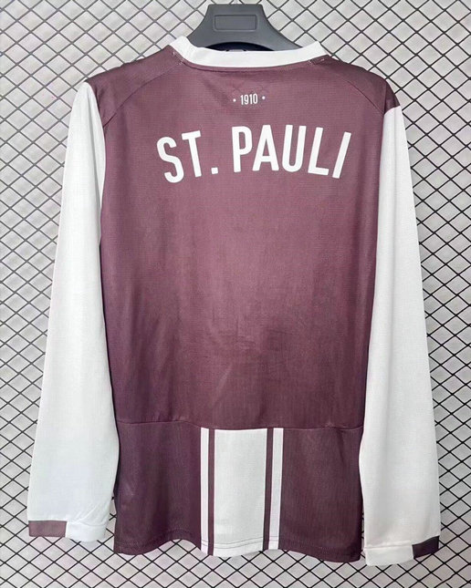 Maillot de foot St. Pauli 2025/2026 - Rétro Manches Longues