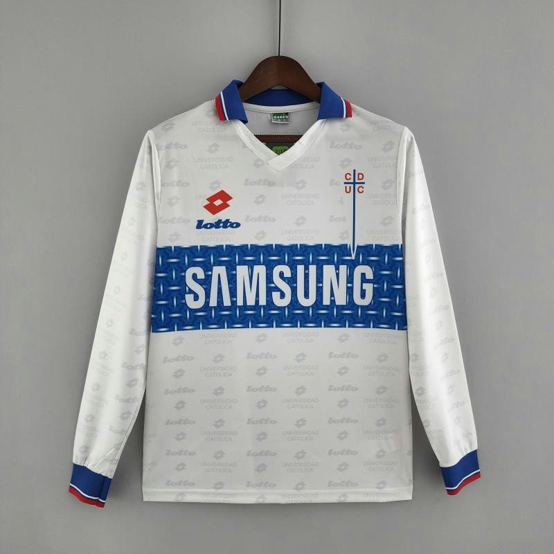 Maillot de foot Universidad Catolica 1996 - Blanc Manches Longues