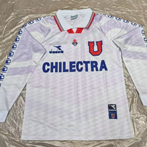 Maillot de foot Universidad de Chile 1996 - Exterieur Manches Longues Blanc