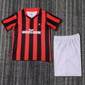 Ensemble Maillot Enfant Vintage AC Milan 1991/1992 - Domicile