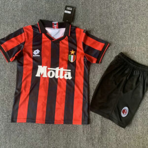 Ensemble Maillot Enfant Vintage AC Milan 1993/1994 - Domicile