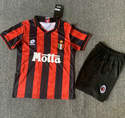 Ensemble Maillot Enfant Vintage AC Milan 1993/1994 - Domicile
