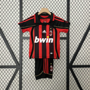 Ensemble Maillot Enfant Vintage AC Milan 2006/2007 - Domicile