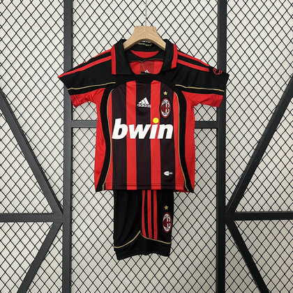Ensemble Maillot Enfant Vintage AC Milan 2006/2007 - Domicile