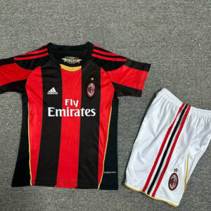 Ensemble Maillot Enfant Vintage AC Milan 2010/2011 - Domicile