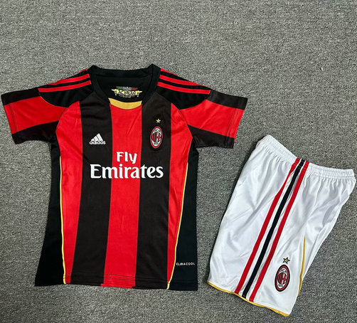 Ensemble Maillot Enfant Vintage AC Milan 2010/2011 - Domicile