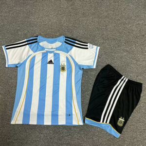 Ensemble Maillot Enfant Vintage Argentine 2006 - Domicile