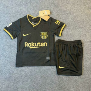 Ensemble Maillot Enfant Vintage Barcelone 2020/2021 - Exterieur Noir