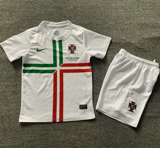 Ensemble Maillot Enfant Vintage Portugal 2012 - Exterieur Blanc