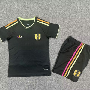 Ensemble Maillot Enfant de foot Pérou 2026/2027 - Exterieur Noir