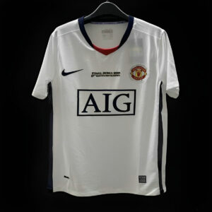 Maillot de foot vintage Manchester United 2008/2009 - Exterieur
