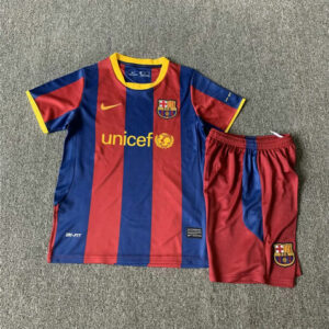 Ensemble Maillot Enfant vintage Barcelone 2010/2011 - Domicile